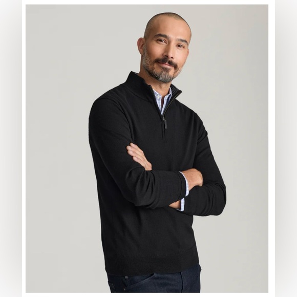 UNTUCKit Men’s Merino Wool Quarter-Zip Sweater | Sz. XL | NWT - Picture 4 of 6
